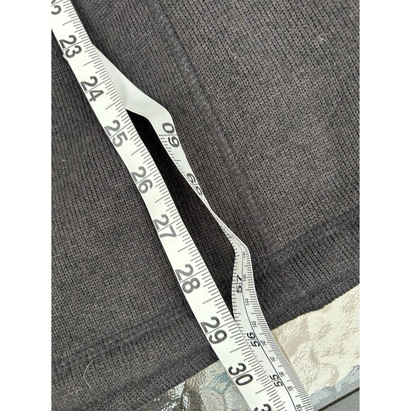 LL Bean Sweater Jacket Womens Small Black Full Zip Hooded Fleece Long Gorpcore - Picture 6 of 7